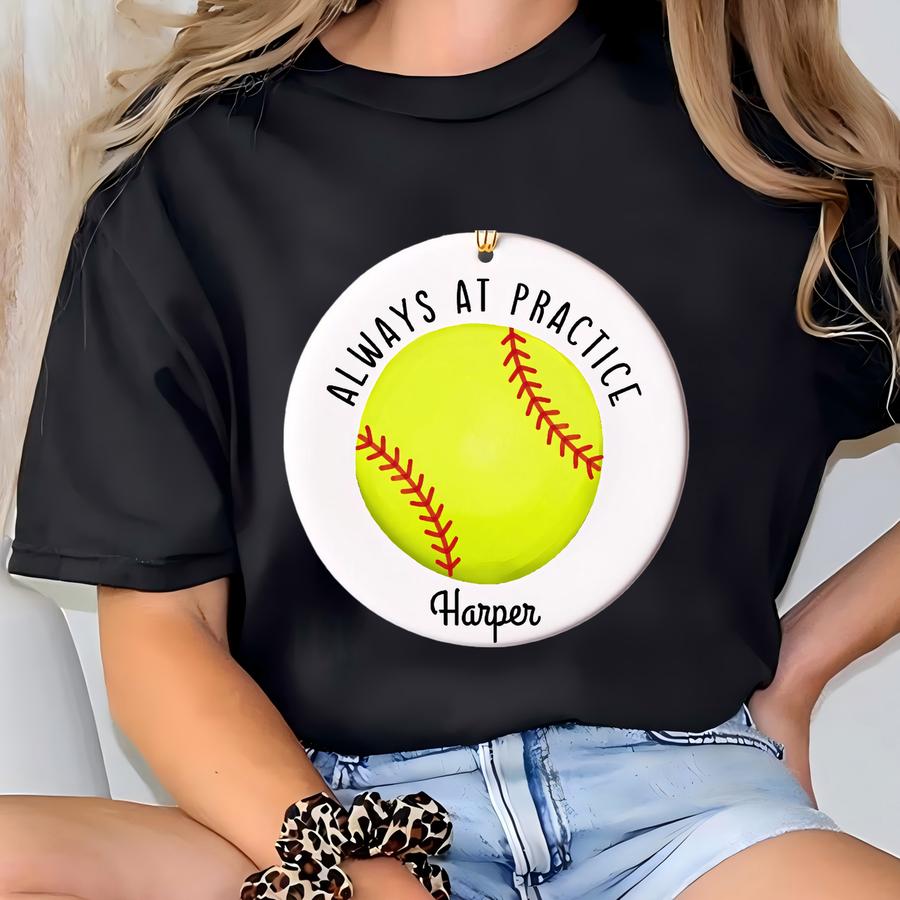 Softball Ornament Softball Ornaments Girls Softball Gifts Senior Ornament Softball Christmas Ornament Girls Softball Gift Fastpitch Ornament T-shirt
