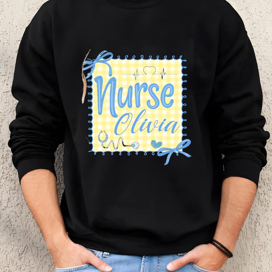 Custom School Nurse Shirt: Personalized Nurse Appreciation Gift Sweatshirt