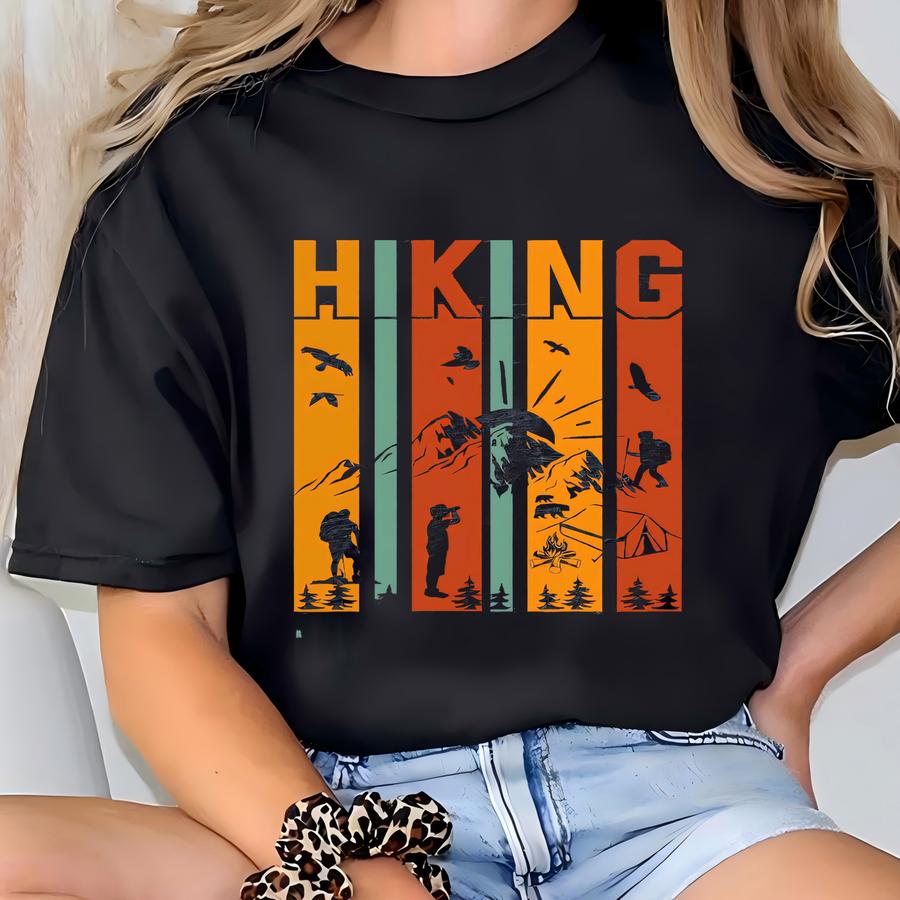 Camping Shirt, Hiking Themed Shirt, Tree Shirt, Adventure Shirt, Wildlife Tshirt, Hiking Is Always A Good Idea, Pine Tree Tee, Camping Gift T-shirt