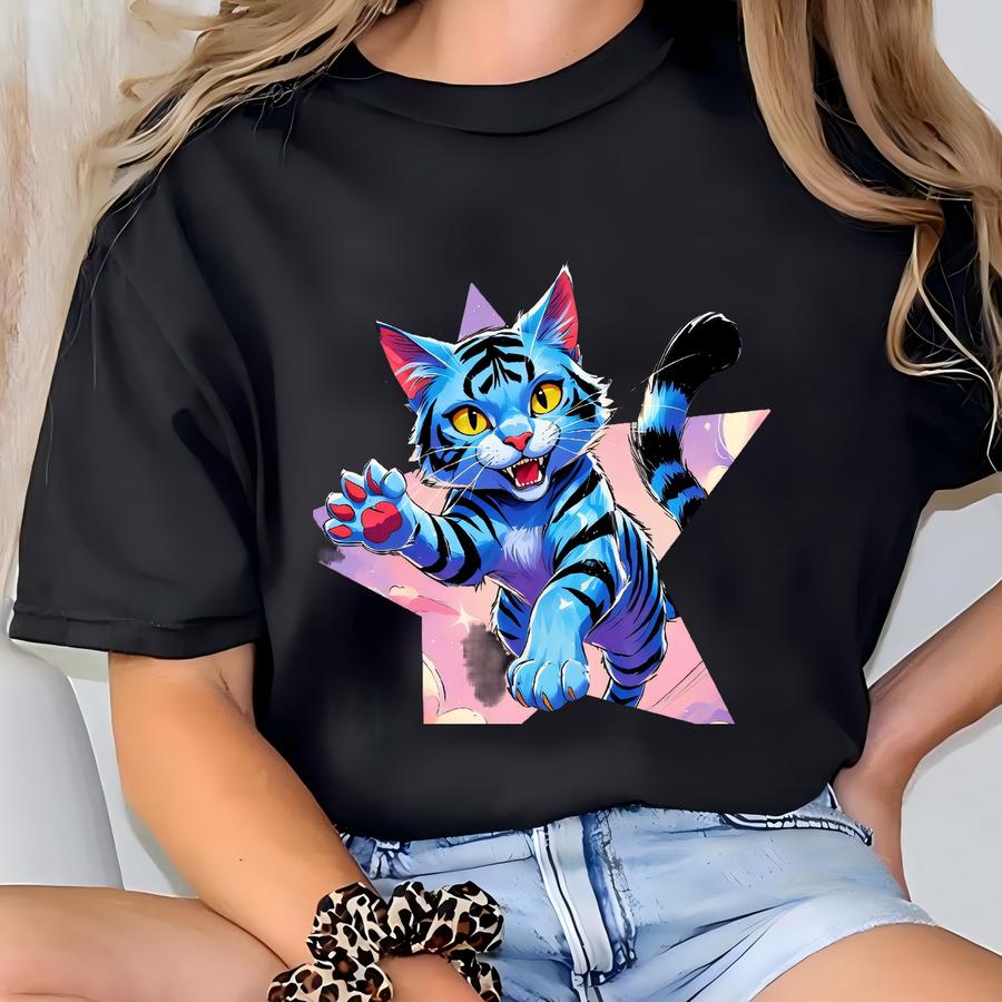Derpy Youth Shirt, Kpop Demon Hunter Tiger Matching Tee, Huntrix Merch, Cute Kpop Gift For Youth Kids, Kpdh Movie Shirt, K-pop Fan Hoodie T-shirt