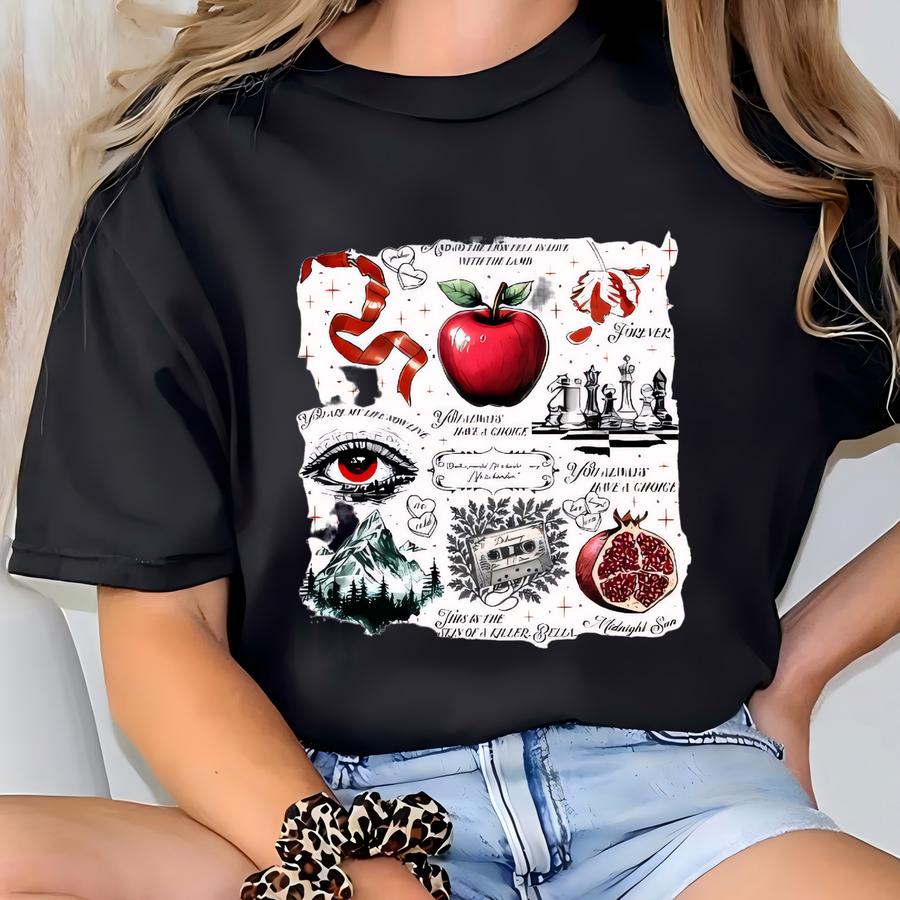 The Twilight Saga Sweatshirt, Front And Back Vampire Movie Hoodie, Retro Book Series Sweatshirt, Edward Bella Team Hoodie, Birthday Gift T-shirt