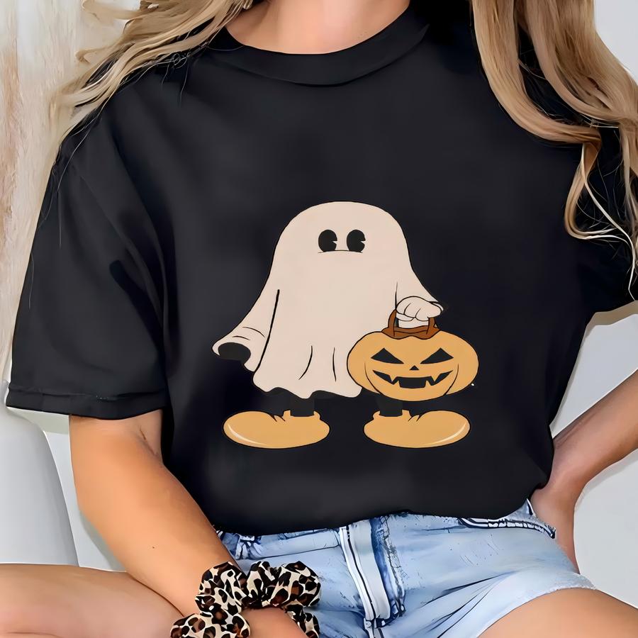 Matching Shirts, ® Retro  Halloween Couple Shirts, Ghost Shirt, Halloween Shirt T-shirt