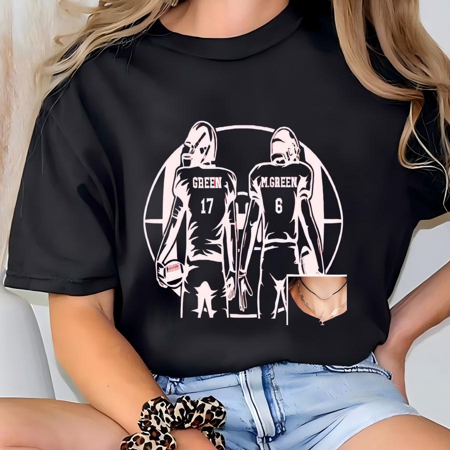 Football 2 Player Mom Shirt Custom 2 Sided Football Tshirt Gameday Apparel Football Mom Gift Football Scene Hoodie Personalized Name Number T-shirt