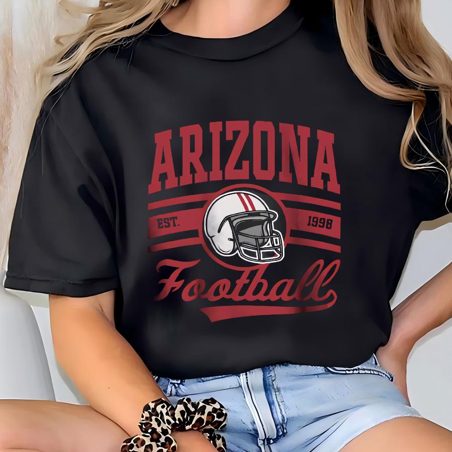 Arizona Football Sweatshirt, Vintage Style Arizona Football Crewneck, Arizona Football Shirt, Sunday Football Apparel, Arizona Jersey T-shirt