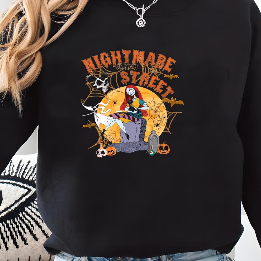 Nightmare On Main Street Halloween Shirt, Spooky Shirt, Halloween Shirt, Fall Trip Tee, Halloween Shirt For Women Sweatshirt