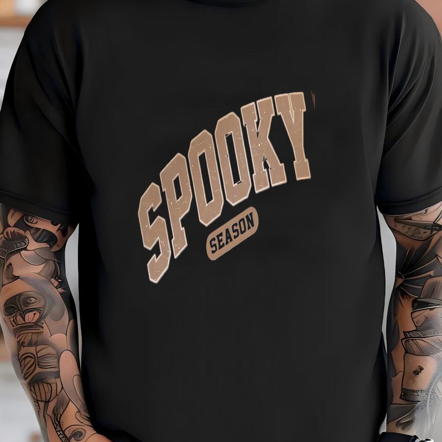 Spooky Shirt Halloween Sweatshirt For Halloween Party Crewneck Spooky Season Shirt For Fall Fall Womens Gift T-shirt