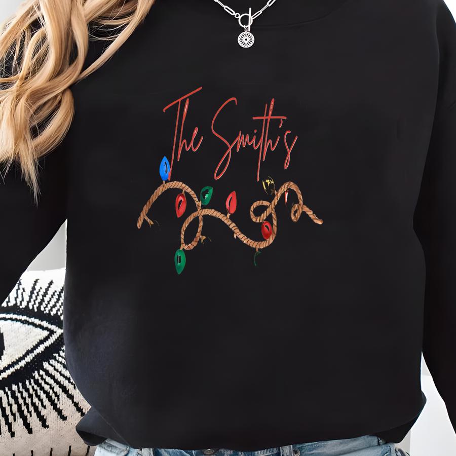 Personalised Christmas Serving Platter Family Name Christmas Platter Xmas Serving Plate Name Serving Tray Custom Name Housewarming Gift Sweatshirt
