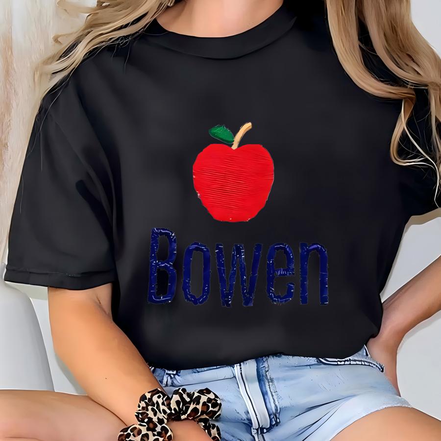 Back To School Apple Shirt, Back To School Monogram Outfit Boy T-shirt