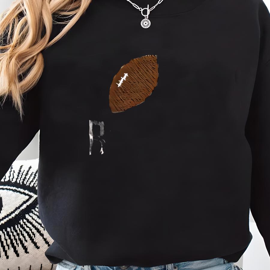 Football Striped Monogram Shirt Long Sve Bubble, Monogrammed Toddler Romper Shirt, Game Day Shirt ,monogram Toddler Boy Gift Sweatshirt