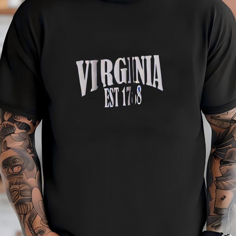 Virginia State Hoodie: Unisex Cotton Blend T-shirt