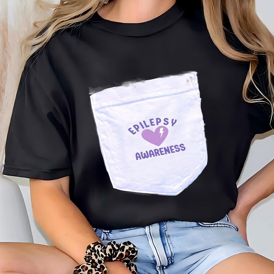 Epilepsy Awareness Shirt Epilepsy Shirt Purple Epilepsy T Shirt Epilepsy Warrior Shirt Purple Epilepsy Shirts Epilepsy Mom Shirt T-shirt