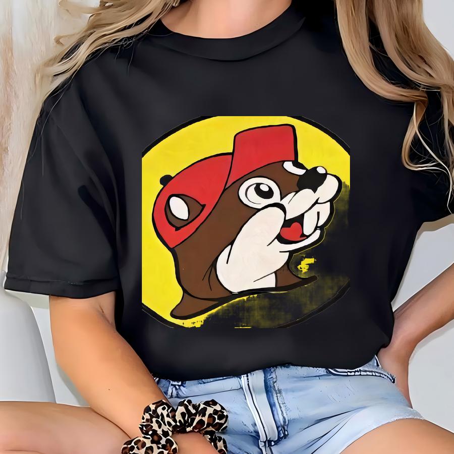 Upcycled Buc-ee's Gray Flannel Sweatshirt T-shirt