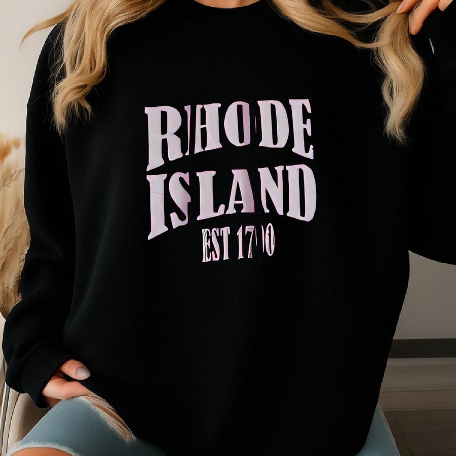Island Hoodie: Unisex Cotton Blend, Stylish Font Sweatshirt