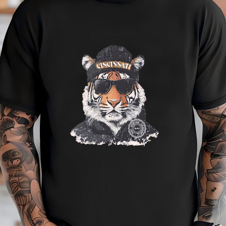 Cincinnati Football Baby , Bengal Mascot Toddler, Kids Game Day Hoodie T-shirt