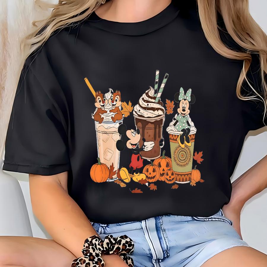 Fall Coffee Shirt,  Pumpkin Spice Latte Shirt, Pumpkin Coffee Lover Gift, Autumn Shirt Women, Land Trip Tee T-shirt