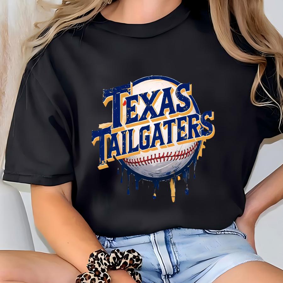 Texas Tailgaters Game Day Tank, Vintage Baseball Fan Tank Top, Racerback Tailgate Tank, Unisex Baseball Game Day Shirt, Baseball Fan Gift T-shirt