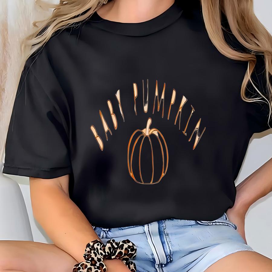 Custom Pumpkin Shirt For Family Matching Pumpkin Patch Sweatshirt Personalized Fall Family Tshirts Sibling Halloween Tee Mama Baby Pumpkin T-shirt