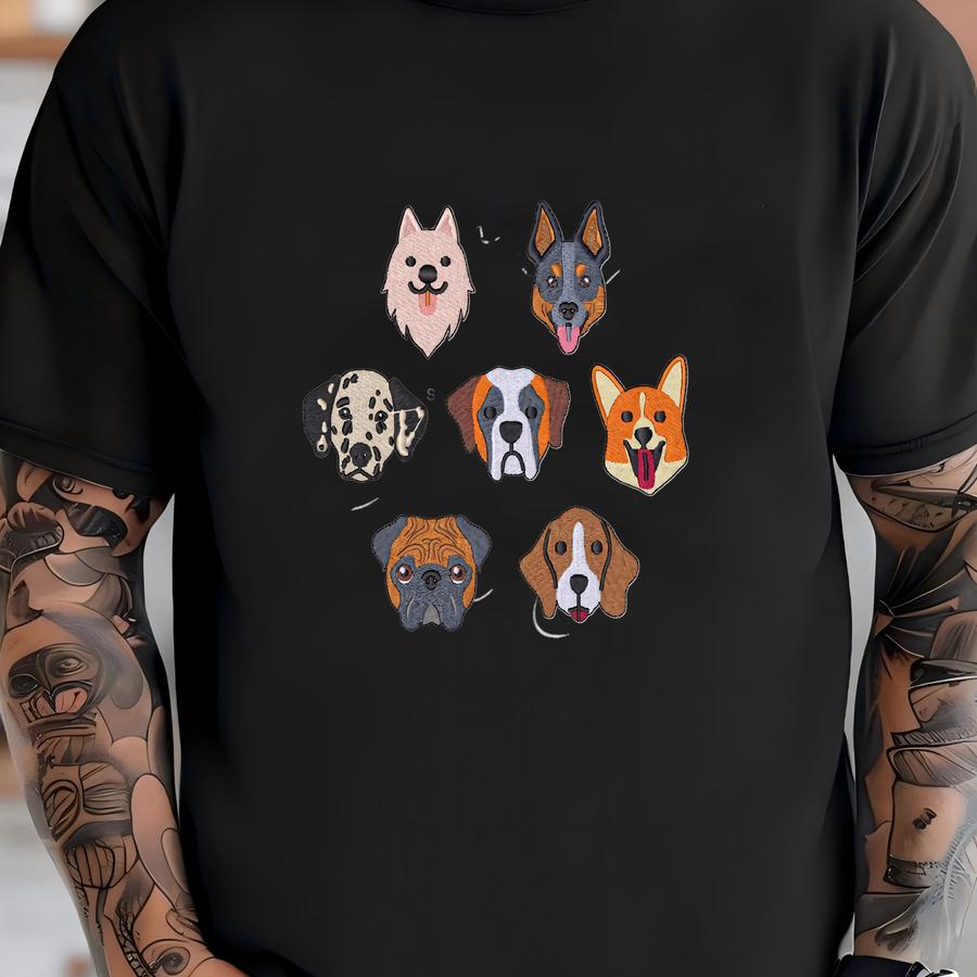 Dog Faces (7 Dogs) Y Download T-shirt