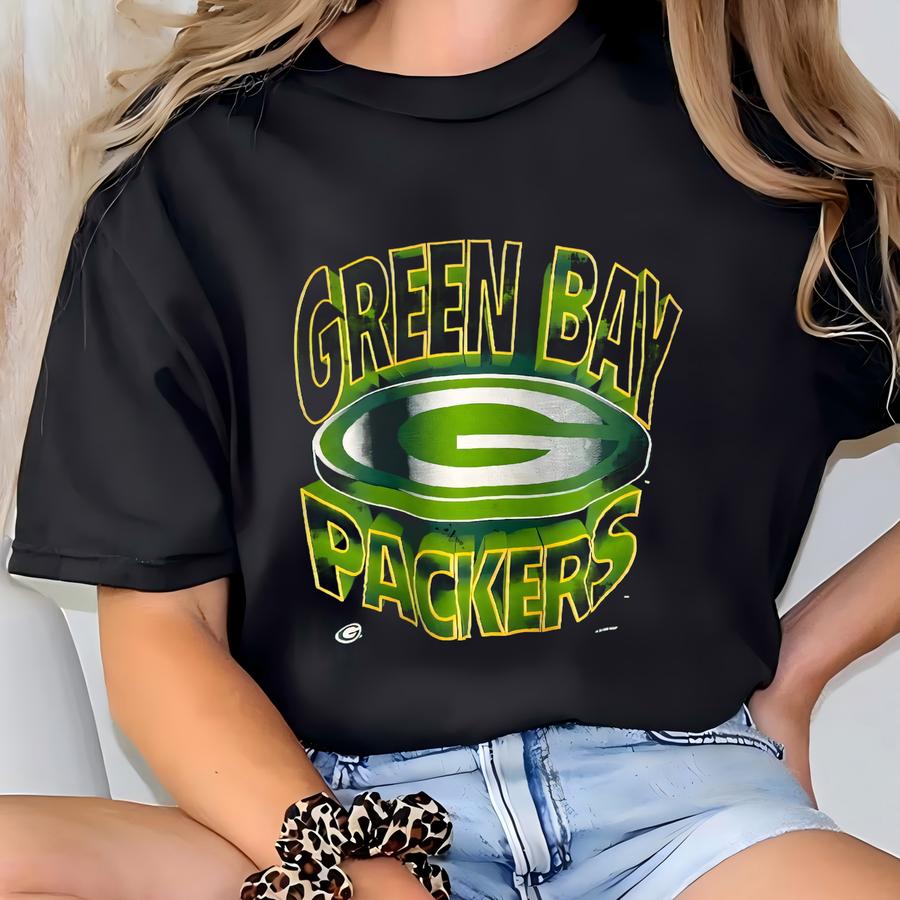 Vintage 90s Green Bay Crewneck Sweatshirt - - Print Logo - Green Color - Men’s Xxl T-shirt