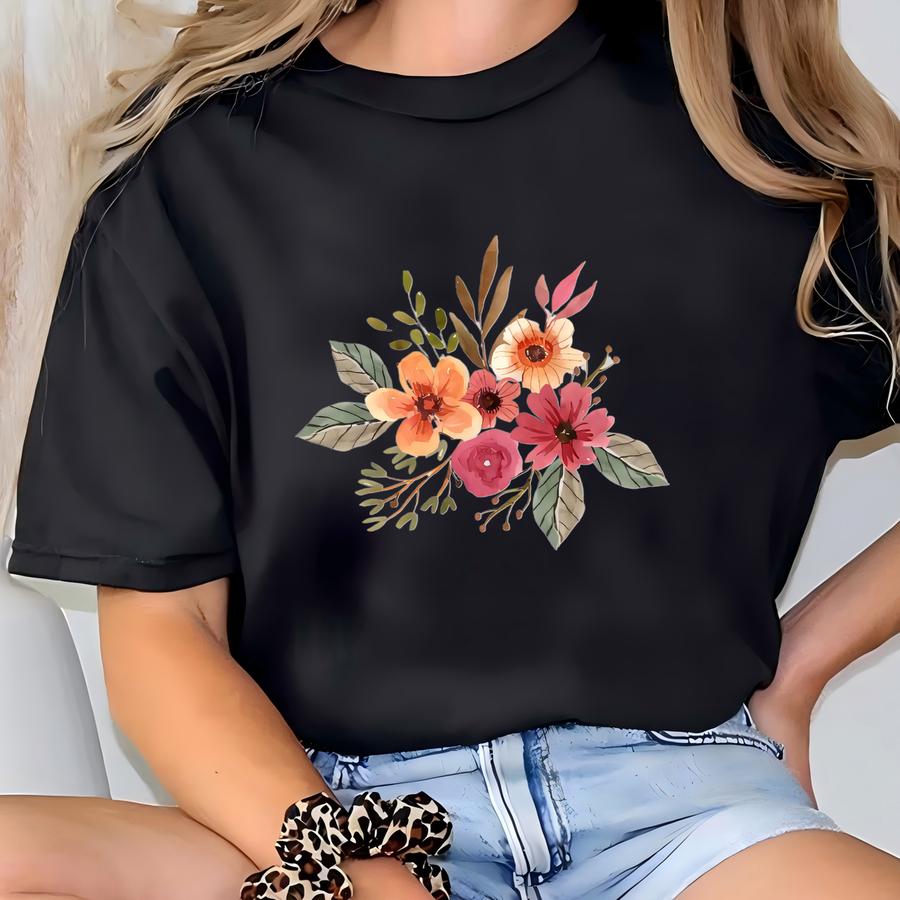 Christian Hoodie: Vintage Floral Bible Verse Tee T-shirt