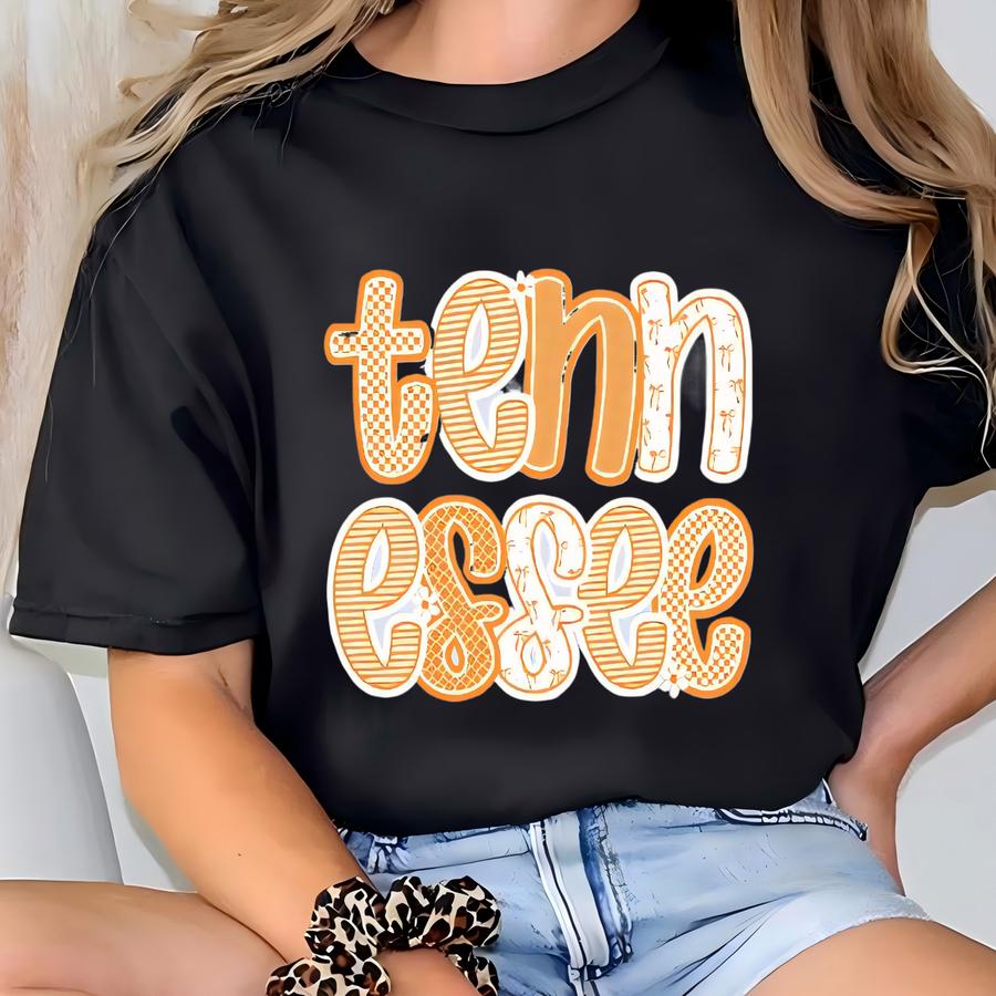 Tennessee Shirt, Tennessee Bow Shirt, Tennessee Vols Shirt, Tennessee Shirt, Tennessee Woman Shirt, Tennessee Fan Shirt, Player Gift Shirt T-shirt