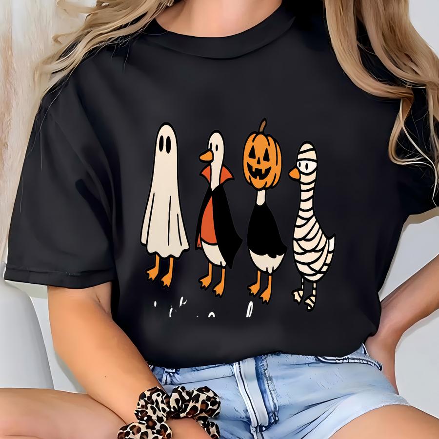 Halloween Goose Shirt: Spooky Season Tee T-shirt