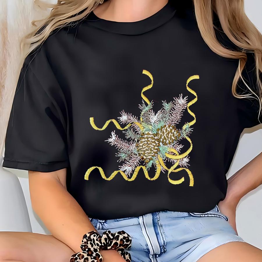 Dinner Napkin, Y, Grandmillennial, Christmas Pinecones, Choice Of Colors T-shirt