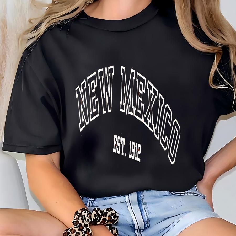 ® New Mexico Est 1912 Shirt, Vintage New Mexico Tee, Retro State Tshirt, Graphic Top, Southwestern Style Desert Shirt T-shirt