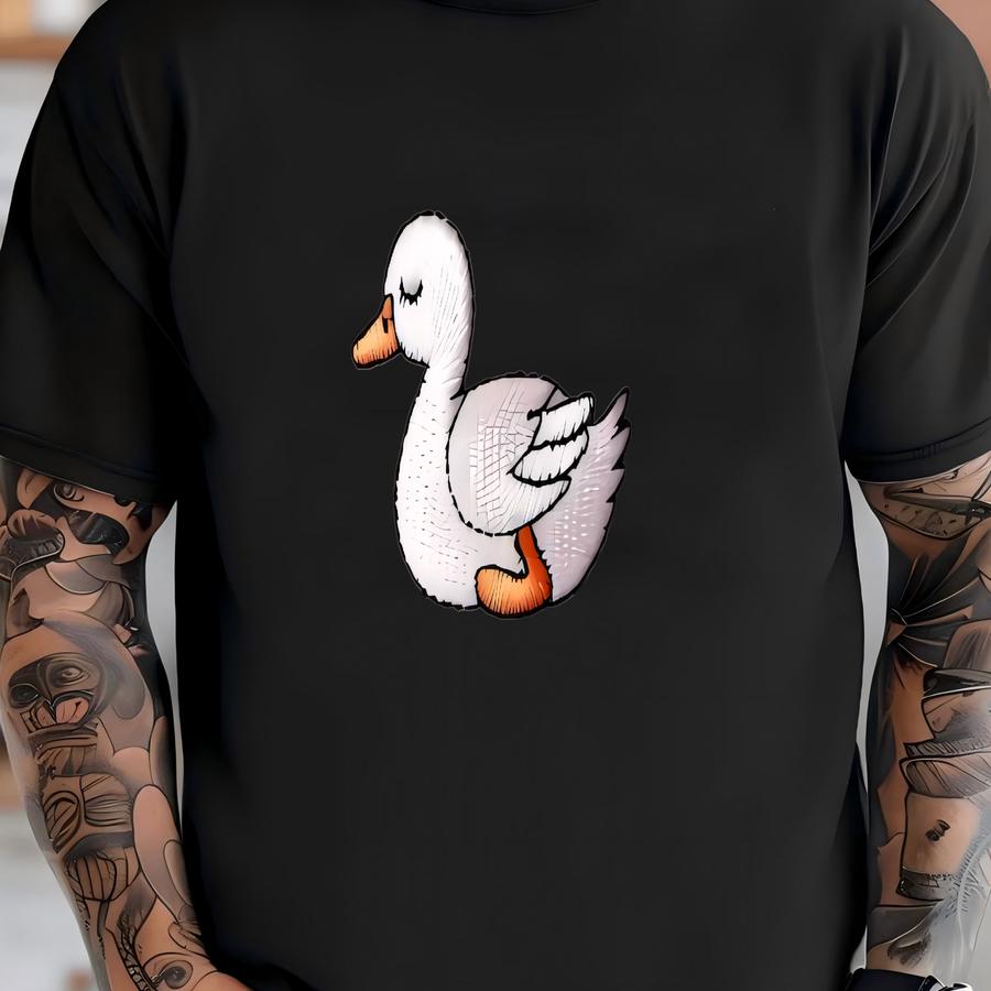 Cute Duck Bucket Hat – Adorable Minimalist Animal Design T-shirt