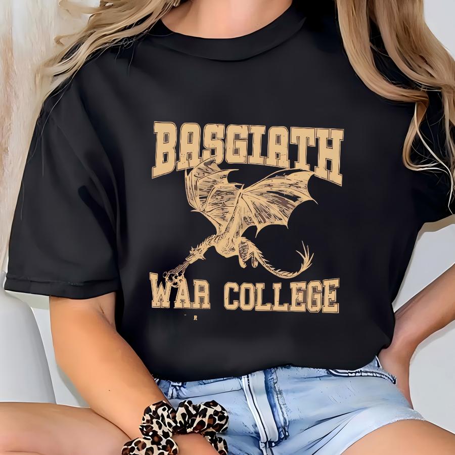Basgiath War College Shirt, Fourth Wing Shirt, Dragon Rider Shirt, Fantasy Bookish Shirt, Rebecca Yoros, Fourth Wing, Tsf051 T-shirt