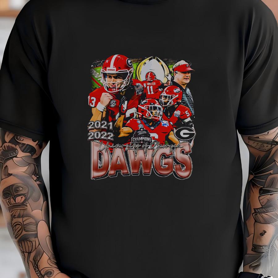 Classic Dawgs Back To Back Champs College Sweatshirt, Tee T-shirt