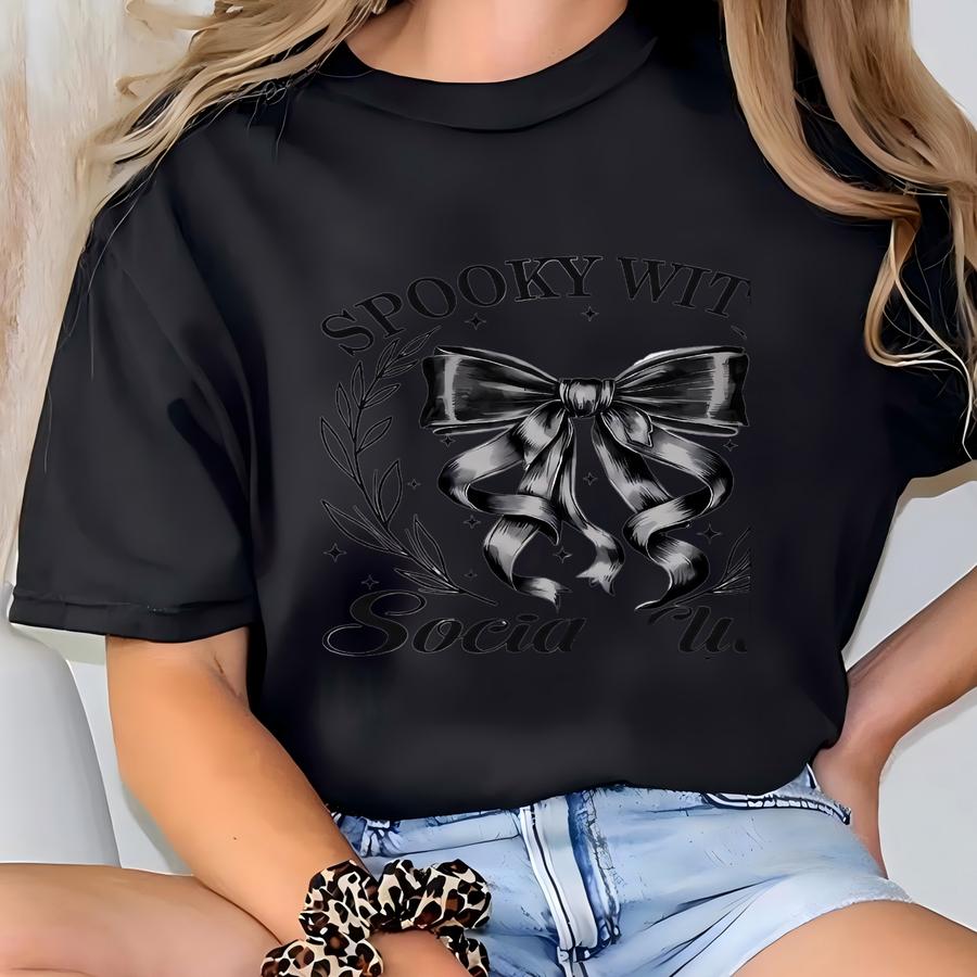 Spooky Witch Social Club Shirt, Custom Witch Social Club, Spooky Witch Tee, Coquette Halloween, Spooky Season, Halloween Witch Gift Hoodie T-shirt
