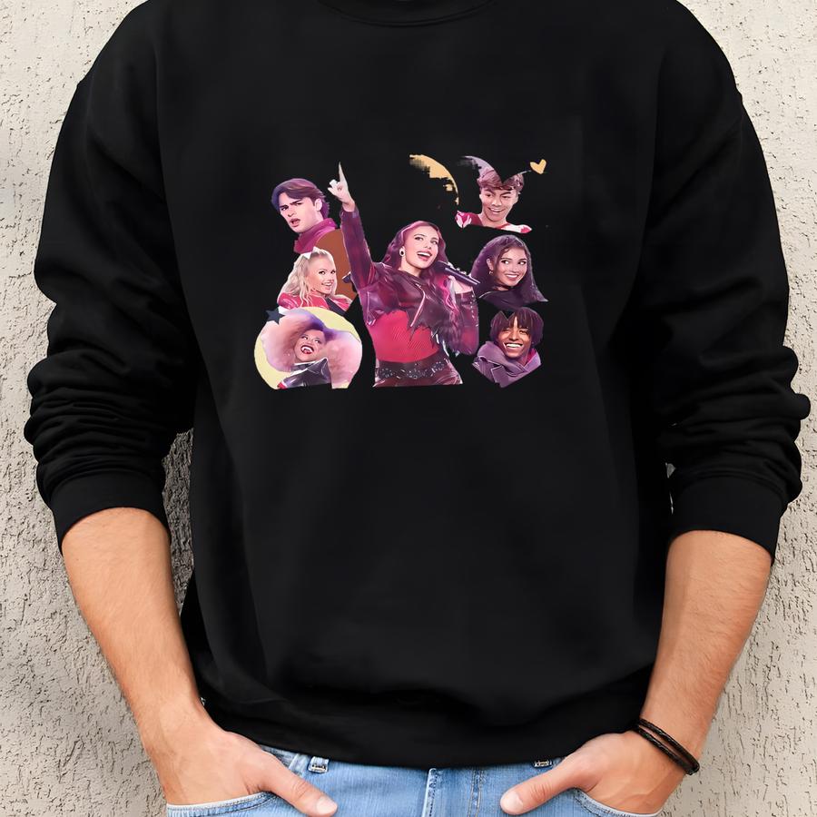 Descendants Zombies Worlds Collide Tour Matching Shirt, The Rise Of Red Group Shirt, Descendants Concert, Summer Music Festival 2025 Sweatshirt