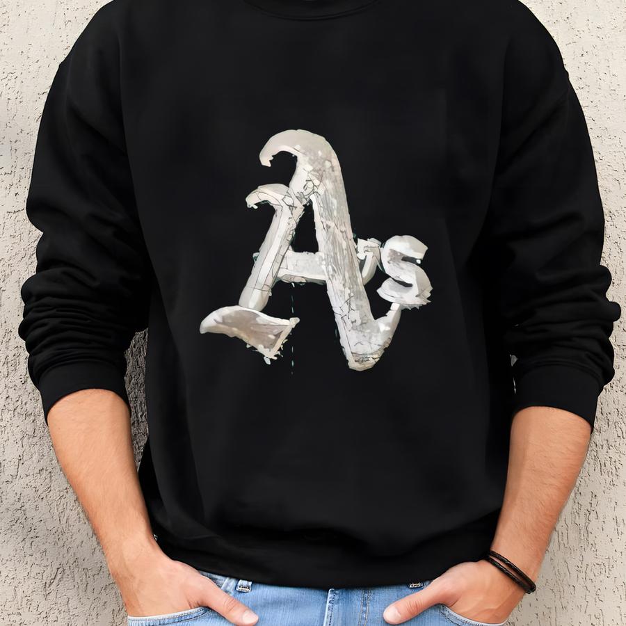 1980s Oakland Athletics Mlb Team Logo Trucker Hat Sweatshirt