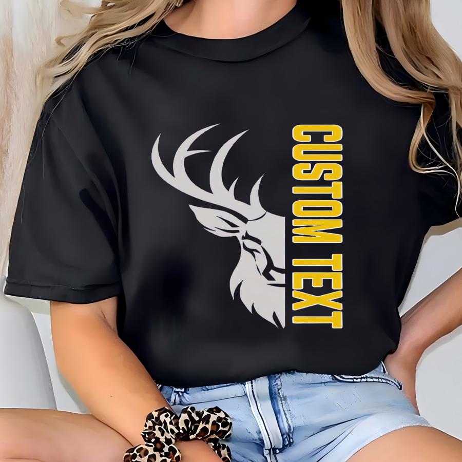 Personalized Bucks Mascot Shirt, Gameday Bucks Football Shirt, Custom Team Sports Apparel, Custom Bucks Shirt, Custom Mom Team Shirt T-shirt