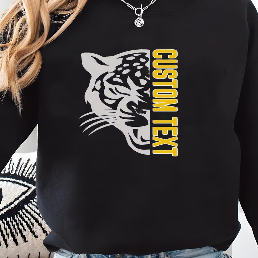 Personalized Jaguars Mascot Shirt, Gameday Jaguars Football Shirt, Custom Team Sports Apparel, Custom Jaguars Shirt, Custom Mom Team Shirt Sweatshirt