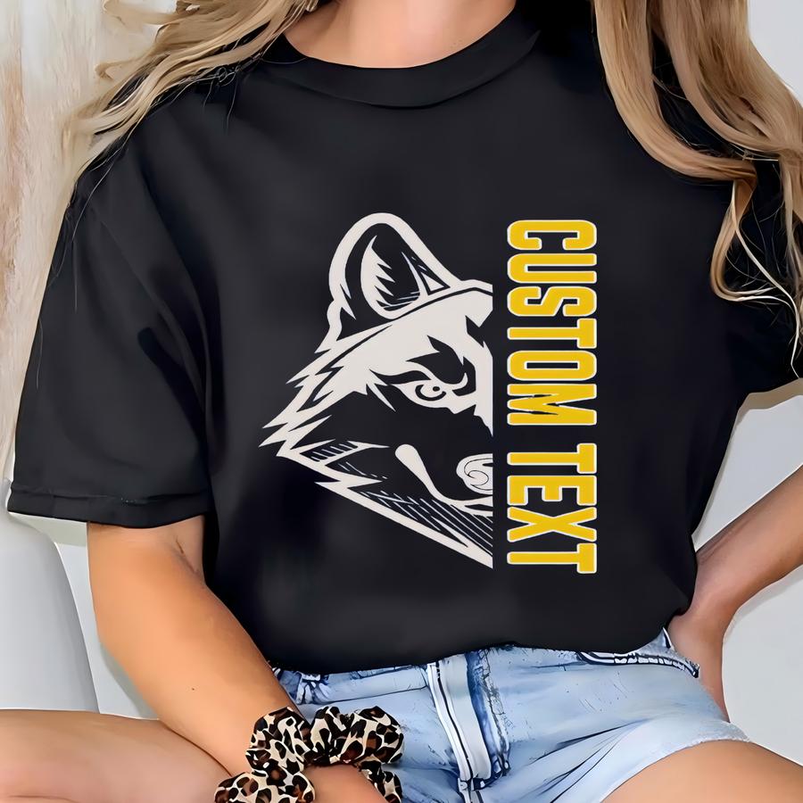 Personalized Huskies Mascot Shirt, Gameday Huskies Football Shirt, Custom Team Sports Apparel, Custom Husky Shirt, Custom Mom Team Shirt T-shirt