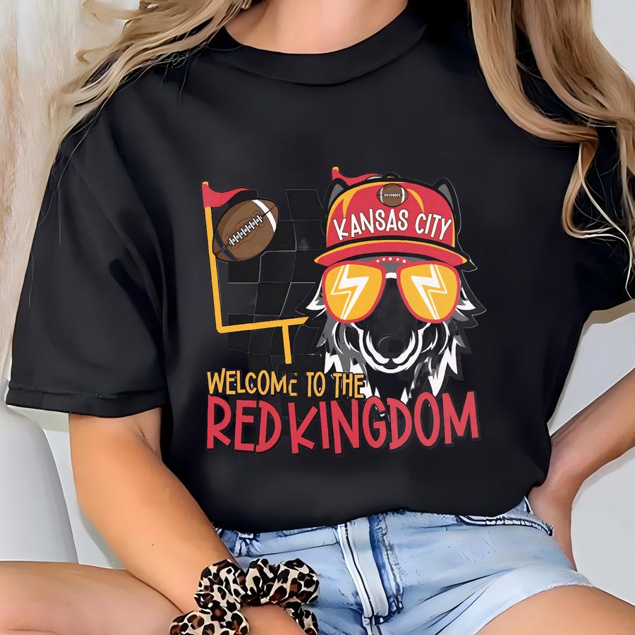 Kansas City Football Tee | Kc Wolf Mascot Sweatshirt | Apparel T-shirt