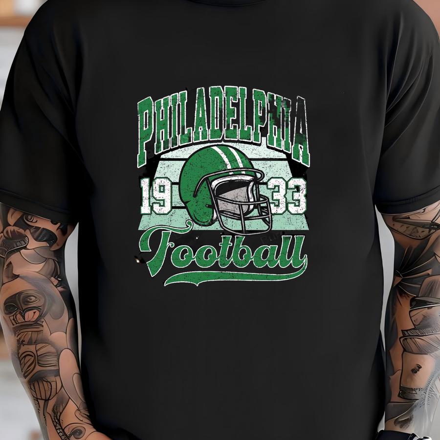Philadelphia Football Png, Retro Sports Png, Game Day Png, Philadelphia Png, Philadelphia Football Fan Gift, Gift For Sport Lover. T-shirt