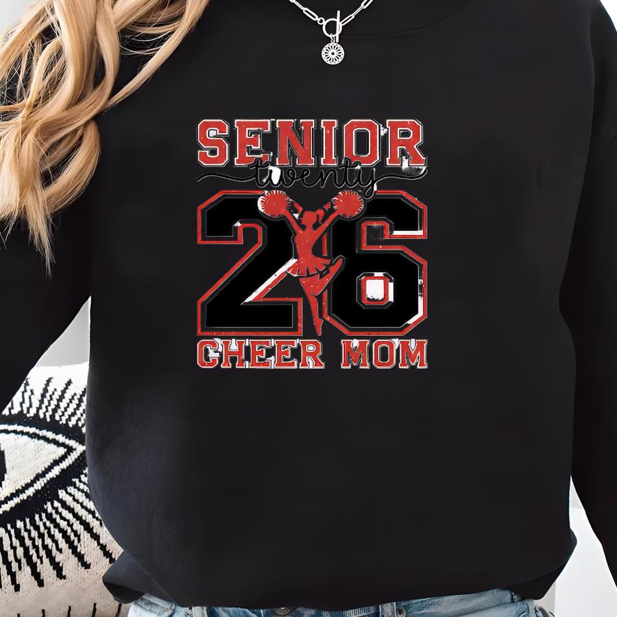 Custom Senior Cheer Mom Glitter Design Women's V-neck Posi Charge Replica Football Jersey Personalized Perfect For Cheerleader - Lst307 Sweatshirt