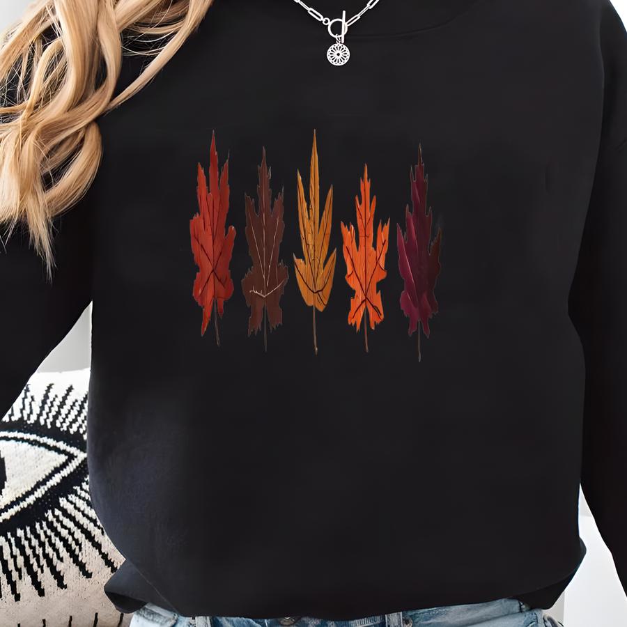 Autumn Leaves Sweatshirt, Fall Crewneck Sweater, Thanksgiving Pullover, Fall Season Jumper, Fall Breeze, Autumn Sweater Gift Sweatshirt