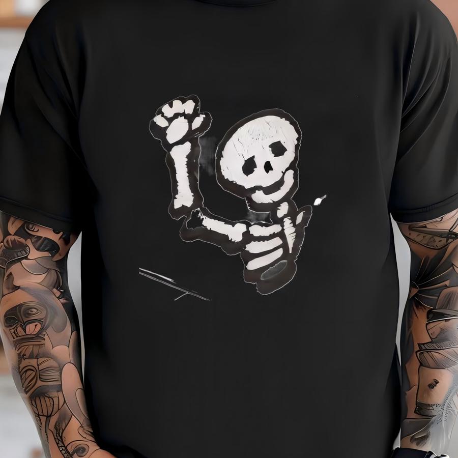 Skeleton Baseball Cap: Women's Washed Cotton Distressed Hat T-shirt