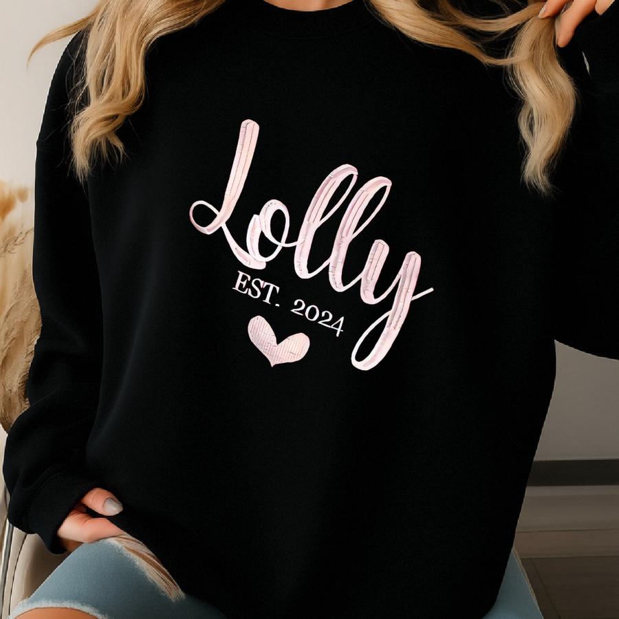 Custom  Grandmother Sweatshirt - Personalized Grandkids Names Sweatshirt