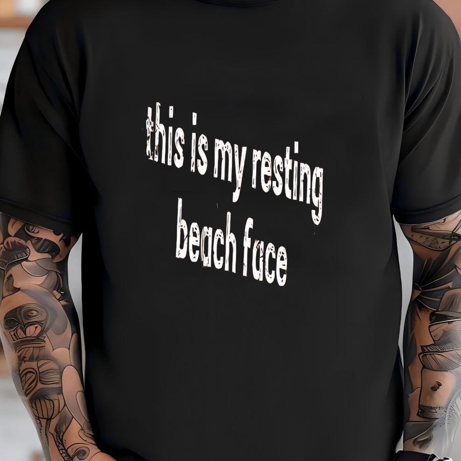 ® This Is My Resting Beach Face Shirt, Funny Summer Shirt, Beach Vacation, Beach Lover Gift, Ocean Pun, Funny Vacation Shirt T-shirt