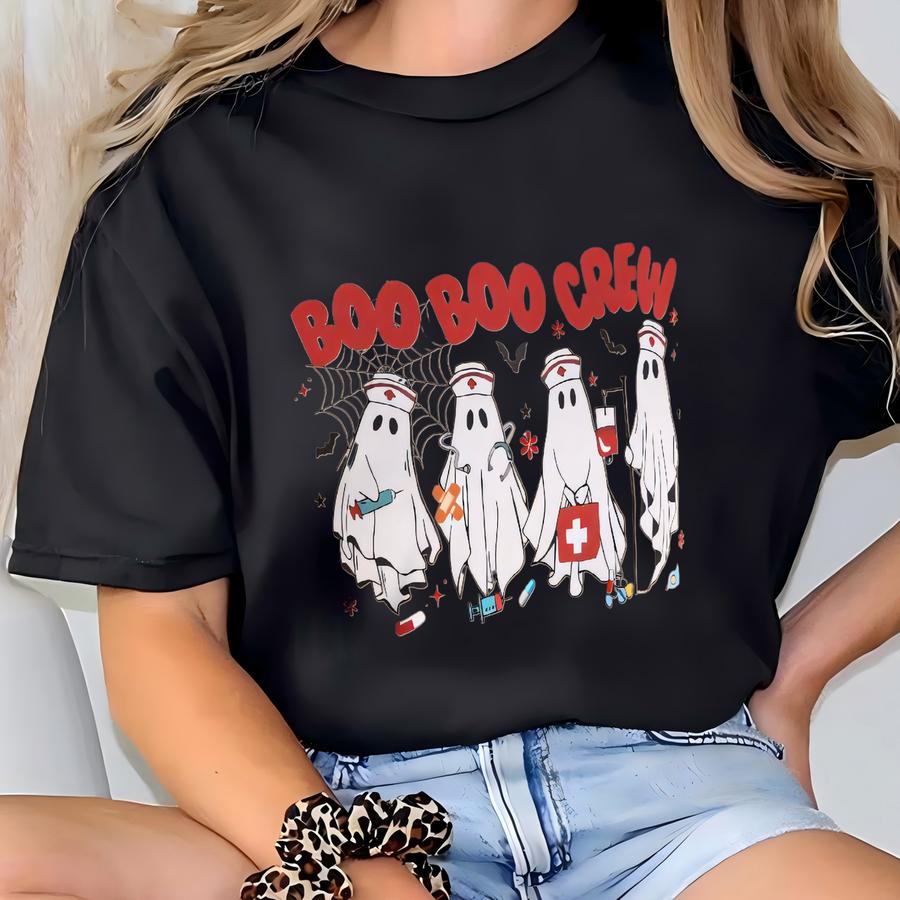 Boo Boo Crew Hoodie: Comfy Unisex Cotton Tee T-shirt