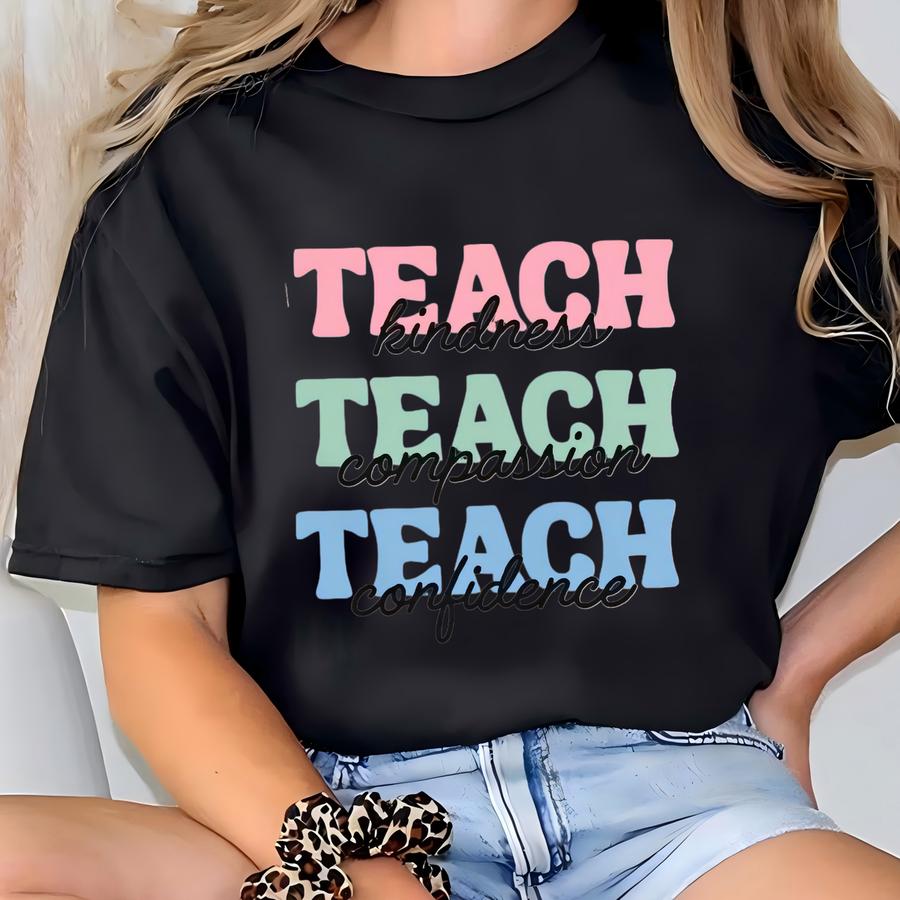 Teach Kindness Adult Hoodie T-shirt