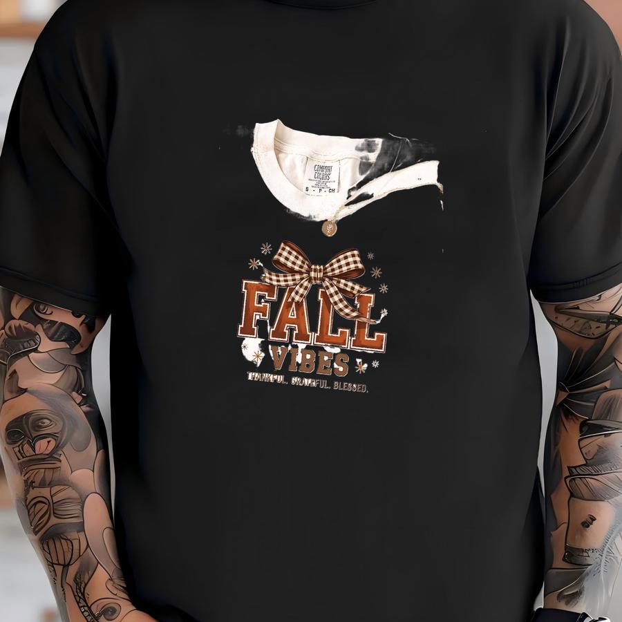 ® Coquette Fall Vibes Shirt, Cute Fall Vibes Shirt, Cozy Fall Vibes Tshirt, Cute Fall Vibes Tshirt, Women Fall Gift T-shirt