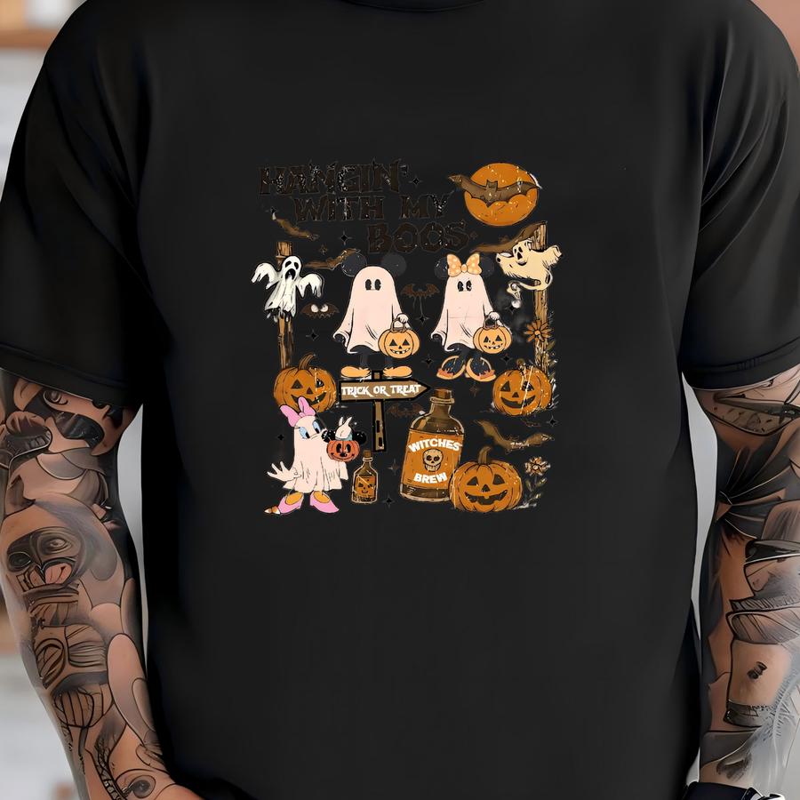 Cute Hanging With My Boos Halloween Sweatshirt, Hanging With Boos Sweatshirt, Cute Halloween Gift, Halloween Gift T-shirt