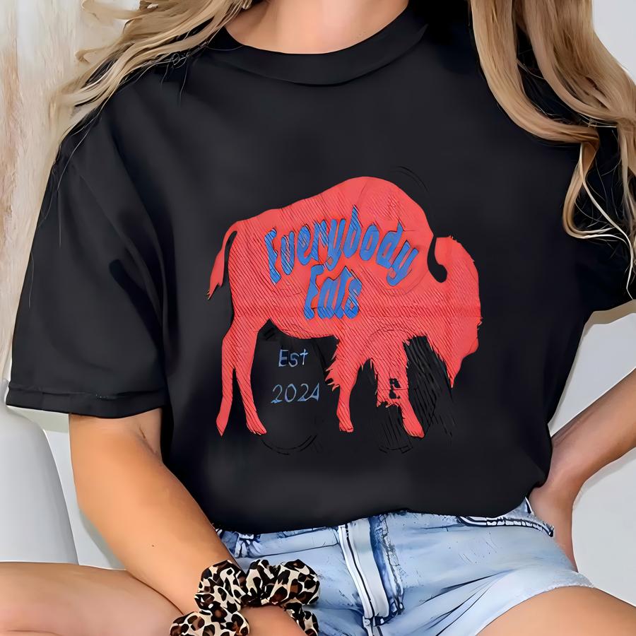 Buffalo Everybody Eats Est 2024 Dad Cap - Gameday Apparel, Sunday Funday, Buffalo Football, Highmark, Rich Ralph Wilson T-shirt