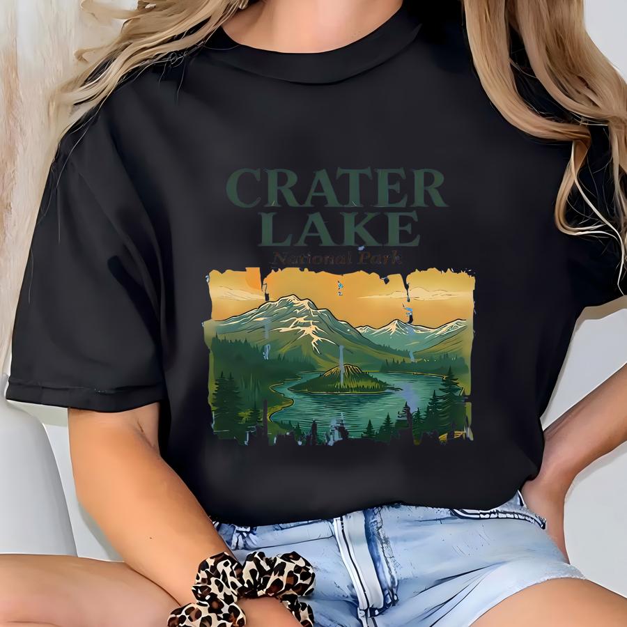 Crater Lake National Park Shirt: Hiking Tee T-shirt